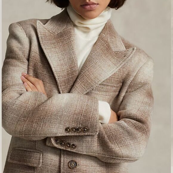$798 Polo Ralph Lauren Plaid Wool-Blend Coat Size XL NWT - Picture 3 of 13